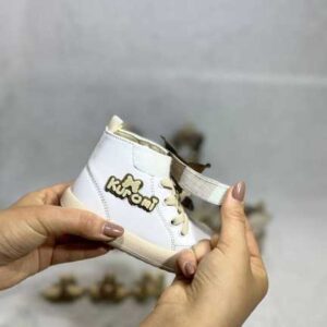 تصویرنیم بوت دخترانه مدل کورومی رنگ سفید