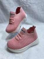 کفش جورابی بچگانه مدل Skechers رنگ صورتی 3