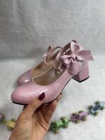 تصویر تک کفش مجلسی دخترانه پاشنه‌دار مدل پرنسس باربی3