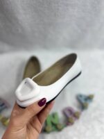 تصویر تک کفش کالج دخترانه مدل Pars Pa رنگ سفید 6