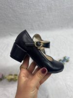 تصویر تک مشکی کفش مجلسی دخترانه مدل کلاسیک 2