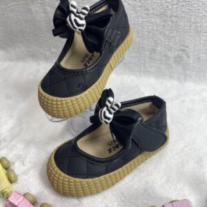 تصویر تک کفش عروسکی بچگانه مدل Miu Miu رنگ مشکی 2