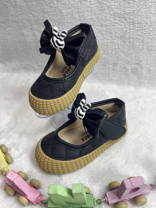 تصویر تک کفش عروسکی بچگانه مدل Miu Miu رنگ مشکی 2