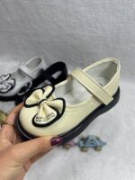 تصویر تک رنگ سبز کفش عروسکی دخترانه مدل BEST CLASSIC5