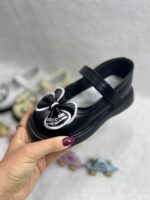 تصویر تک رنگ مشکی کفش عروسکی دخترانه مدل BEST CLASSIC6